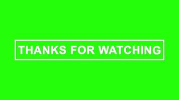 animation merci d'avoir regardé sur un écran vert une vidéo gratuite video