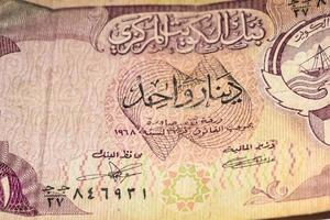 Rare Old Kuwait Foreign Currency Note, Old Foreign Currency Note, Very old currency with white background photo