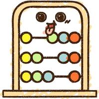 Abacus Chalk Drawing vector