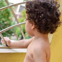 Cute little boy Shivaay at home balcony during summer time, Sweet little boy photoshoot during day light, Little boy enjoying at home during photo shoot