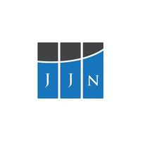 JJN letter logo design on WHITE background. JJN creative initials letter logo concept. JJN letter design. vector