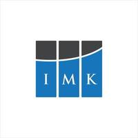 IMK letter logo design on WHITE background. IMK creative initials letter logo concept. IMK letter design. vector