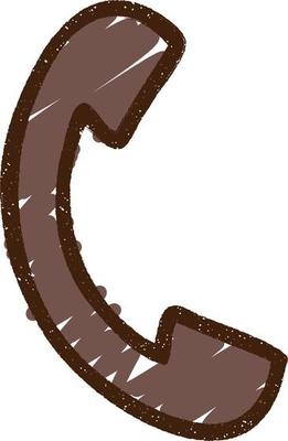 Telephone Chalk Drawing