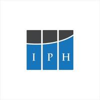 IPH letter design.IPH letter logo design on WHITE background. IPH creative initials letter logo concept. IPH letter design.IPH letter logo design on WHITE background. I vector