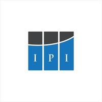 diseño de logotipo de letra ipi sobre fondo blanco. concepto de logotipo de letra de iniciales creativas ipi. diseño de letras ipi. vector