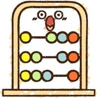 Abacus Chalk Drawing vector