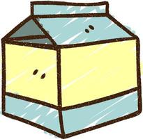 Milk Carton Chalk Drawing vector