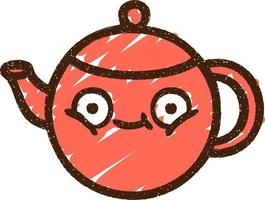 Teapot Chalk Drawing vector