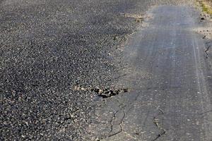 old asphalt road photo