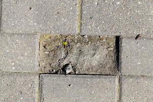 part of the road made of concrete tile photo