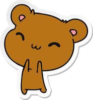 sticker cartoon kawaii cute hamster vector