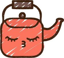 Kettle Chalk Drawing vector