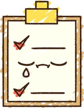 Clipboard Chalk Drawing vector