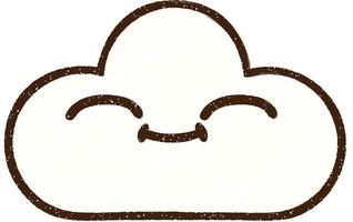 Cloud Chalk Drawing vector