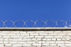 Old barbed wires photo