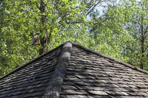 old wooden roof photo