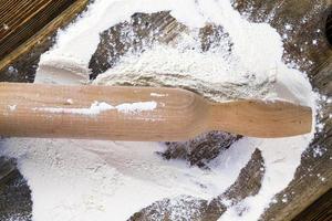 wooden rolling pin photo