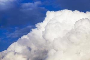 white cumulus clouds photo