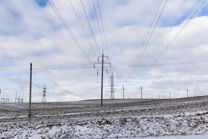 después de la nevada, campo foto