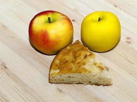 two apples and pie photo