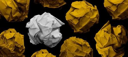 Crumpled paper balls for background pattern. Isolated and neatly organized for cover, ad, and others photo