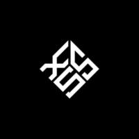 diseño del logotipo de la letra xss sobre fondo negro. xss concepto de logotipo de letra inicial creativa. diseño de letras xss. vector