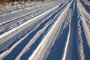 Road in the winter season photo