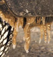 Dirty car, winter photo