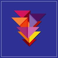 Artistic Geometric triangles vector