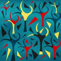 Geometric Trees Pattern vector