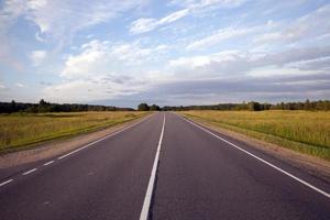 asphalt road in the summer photo