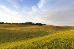 Hilly territory, field photo