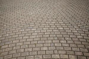 concrete tiles on the pedestrian path photo