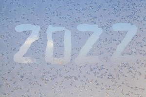 the inscription about the new year 2022 photo