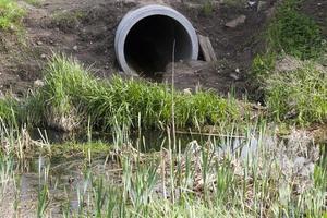 concrete sewer pipe photo