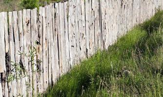 old wooden fence photo