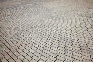 concrete tiles on the pedestrian path photo