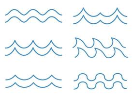 wave vector design illustration isolated on white background