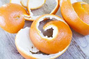 orange peel of mandarin photo