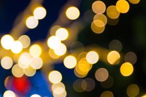 Blur - abstract bokeh circle string lights for background wallpaper photo