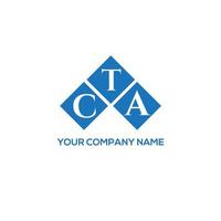 CTA letter logo design on white background. CTA creative initials letter logo concept. CTA letter design. vector
