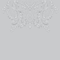 Floral vine embossing background vector