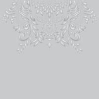 Floral vine embossing background vector