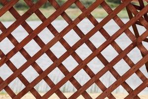 wooden lattice, close up photo