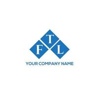 Concepto de logotipo de letra de iniciales creativas ftl. ftl letter design.ftl letter logo design sobre fondo blanco. Concepto de logotipo de letra de iniciales creativas ftl. Diseño de letras ftl. vector