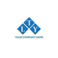 LTY letter logo design on white background. LTY creative initials letter logo concept. LTY letter design. vector