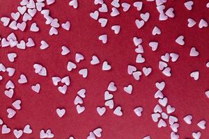 heart shaped pink sweet candy photo