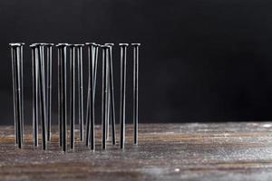 clavos de acero u otro metal de alta calidad para la construcción foto