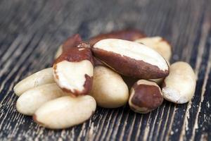 small amount of Brazil nuts, close up photo