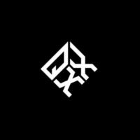 QXX letter logo design on black background. QXX creative initials letter logo concept. QXX letter design. vector